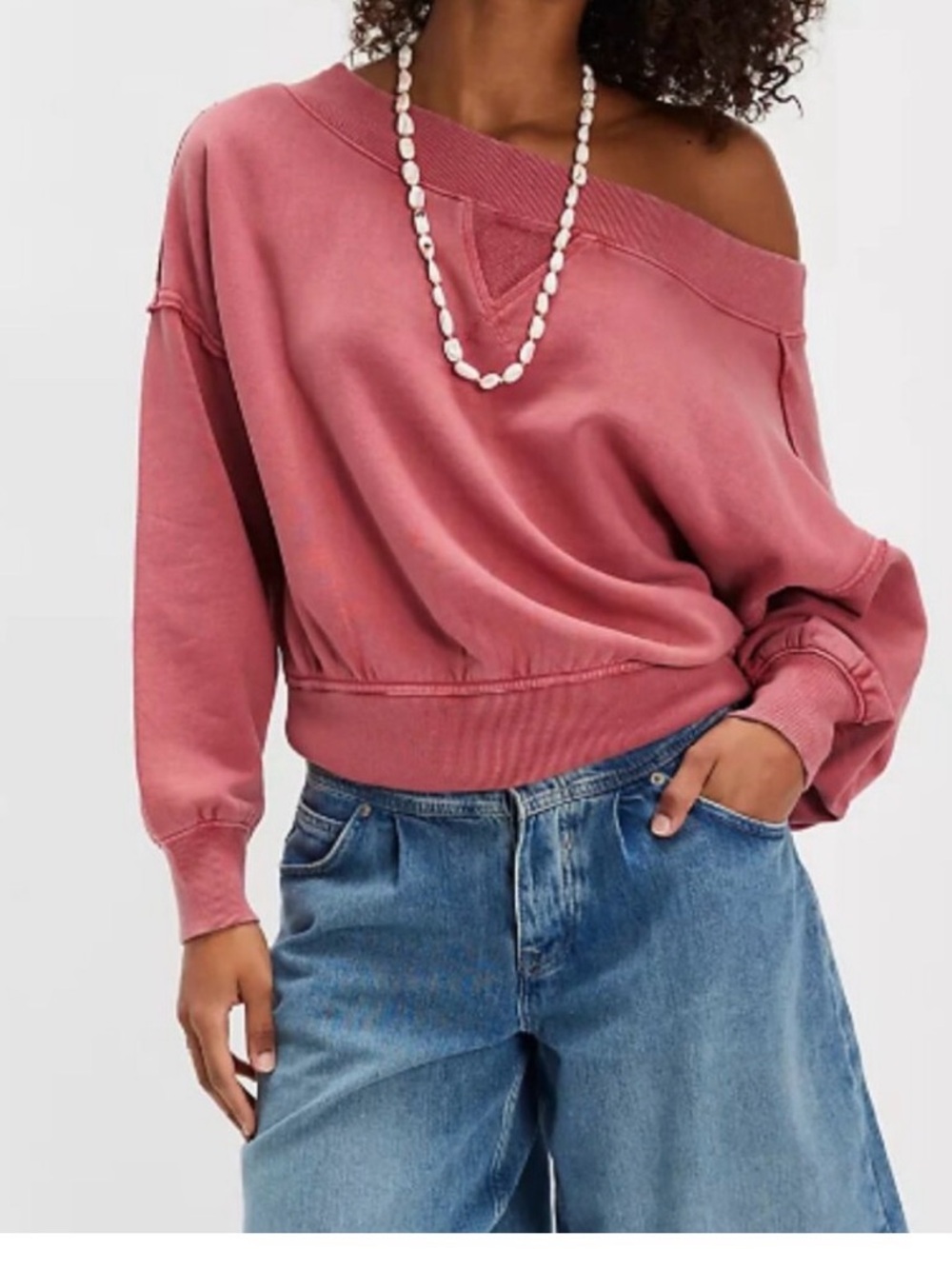 Free People Layer up pullover. NWT. Cardinal - Picture 6 of 6